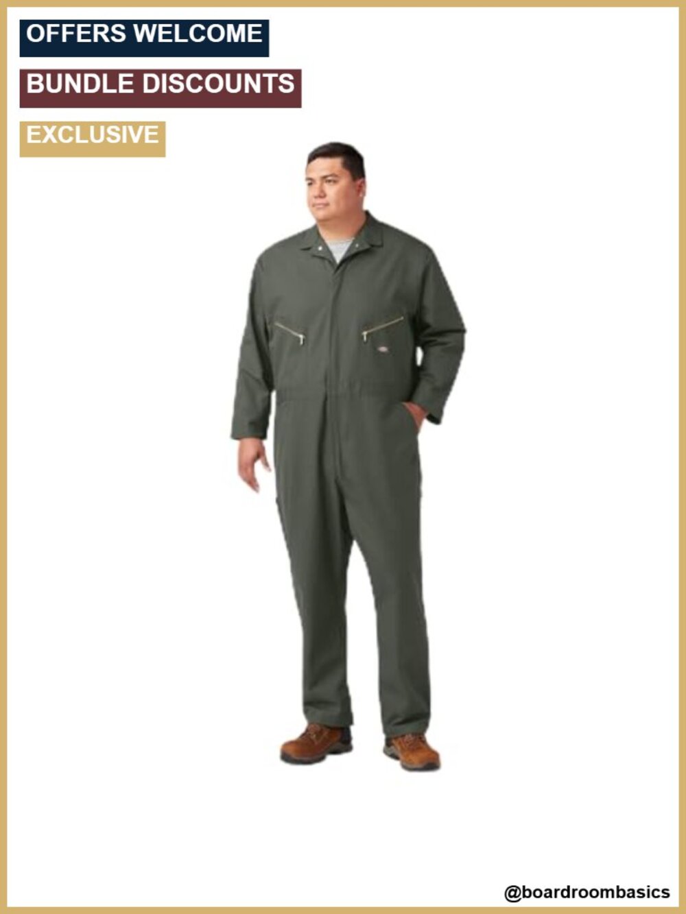 mens Long Sleeve Work Coveralls Utility Safety Overalls